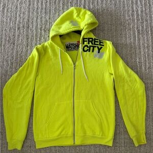 Free City Neon Yellow Hoodie